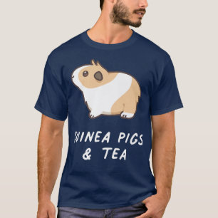 Camiseta Cerdos de Guinea y Mascota de roedores de té kawai