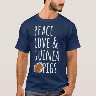 Camiseta Cerdos de Peace Love y Guinea