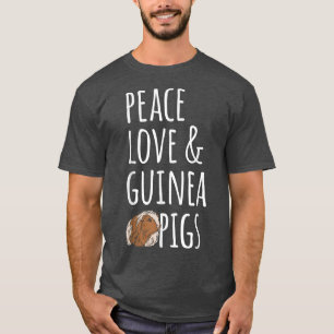 Camiseta Cerdos de Peace Love y Guinea