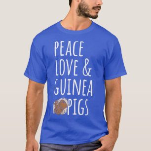 Camiseta Cerdos de Peace Love y Guinea