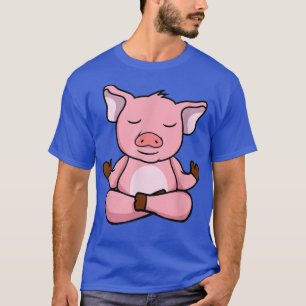 Camiseta Cerdos de yoga, yoga de meditación para niños y pa
