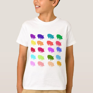 Camiseta Cerdos del arco iris