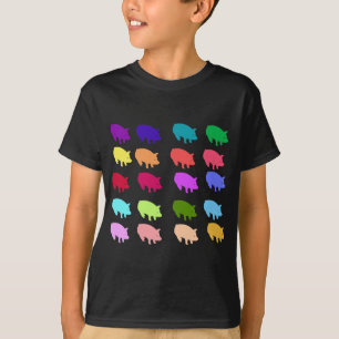 Camiseta Cerdos del arco iris