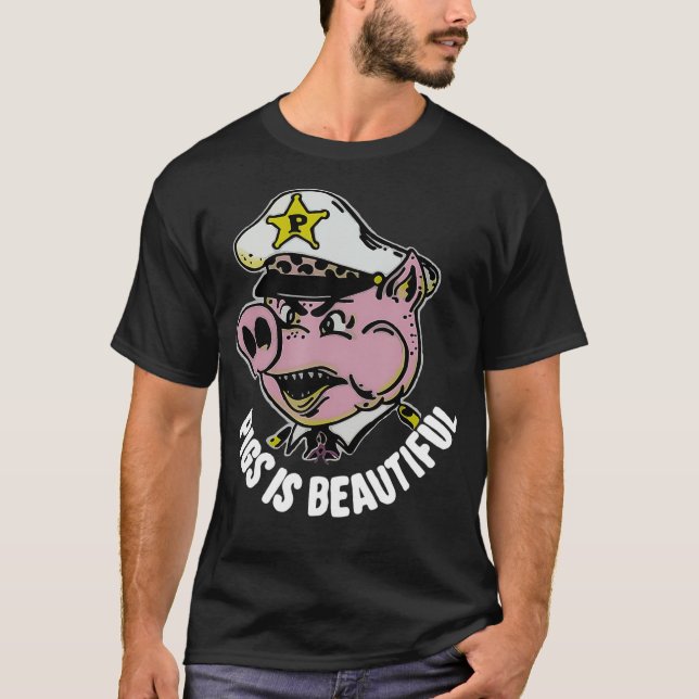 Camiseta cerdos es un granjero de cerdos hermoso (Anverso)