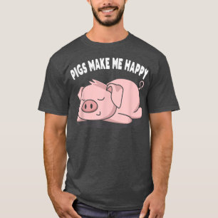 Camiseta Cerdos escabrosos me hacen feliz ganadería