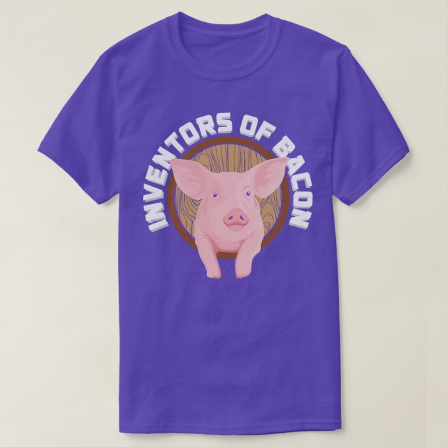 Camiseta Cerdos Los inventores del tocino (Diseño del anverso)