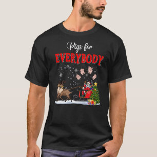 Camiseta Cerdos Para Todos Los Divertidos Cerdos De Reindeo