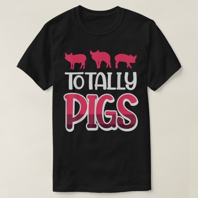 Camiseta Cerdos totales (Diseño del anverso)