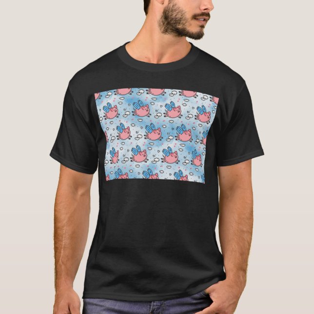 Camiseta cerdos voladores (Anverso)