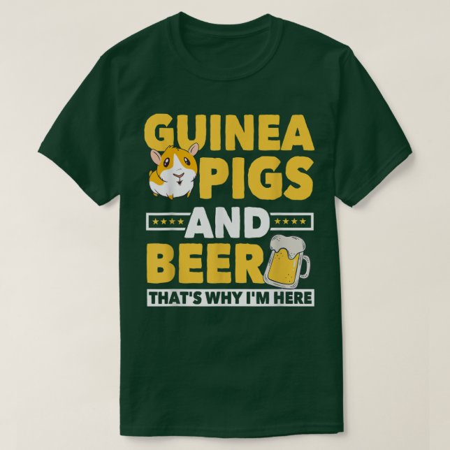 Camiseta Cerdos y cerdas de cerveza de Guinea regalo para c (Diseño del anverso)