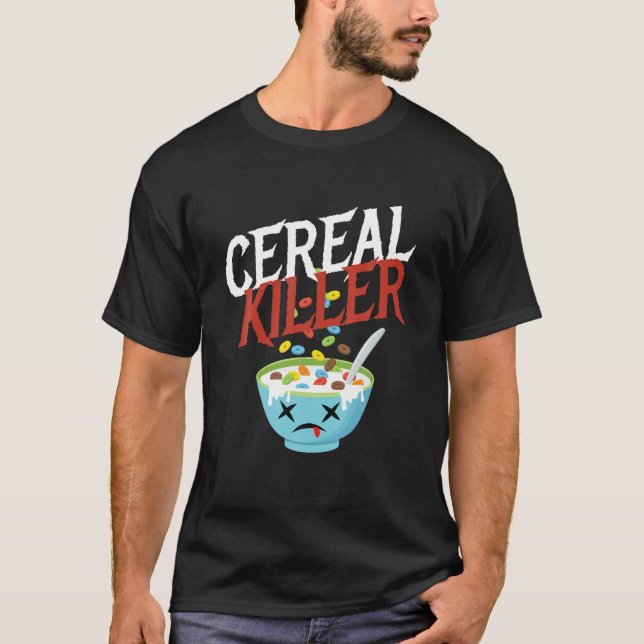 Camiseta Cereal Asesino de Cereales I Vestimenta Desayuno C (Anverso)