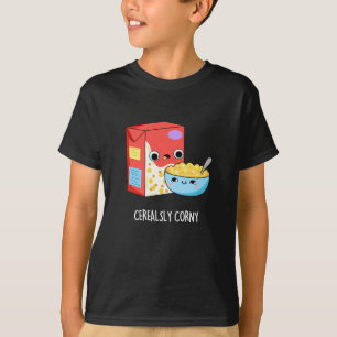 Camiseta Cereal corny gracioso Pun Dark BG