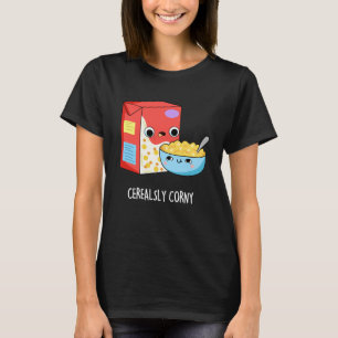 Camiseta Cereal corny gracioso Pun Dark BG