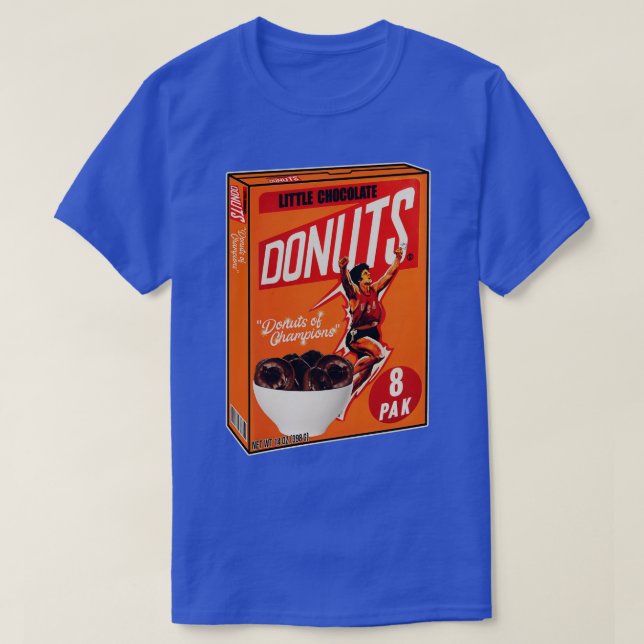 Camiseta Cereal de donuts de chocolate pequeño (Diseño del anverso)
