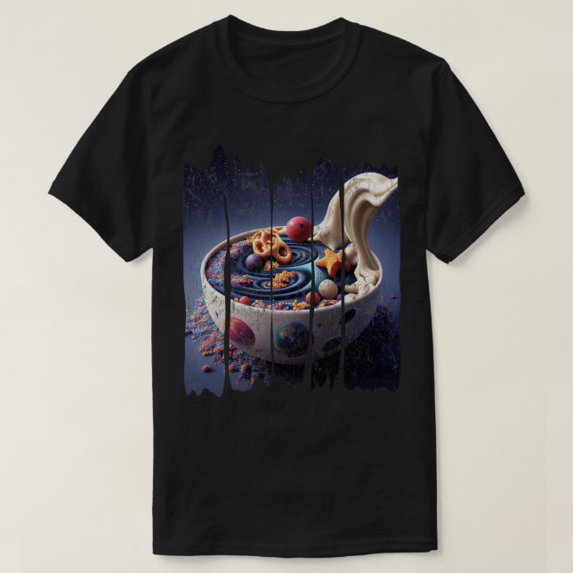 Camiseta Cereal espacial (Diseño del anverso)