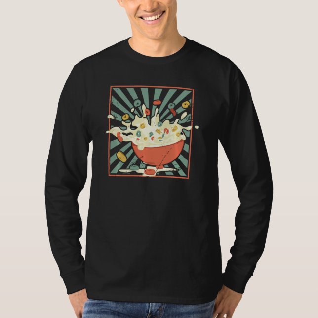 Camiseta Cereal Killer Breakfast Bar Lover Bowl Of Milk Foo (Anverso)