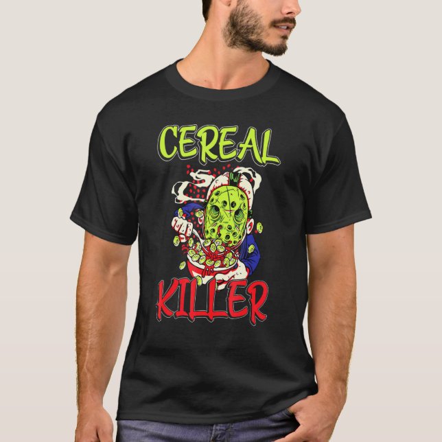 Camiseta Cereal Killer Food Pun Humor Costume Halloween (Anverso)
