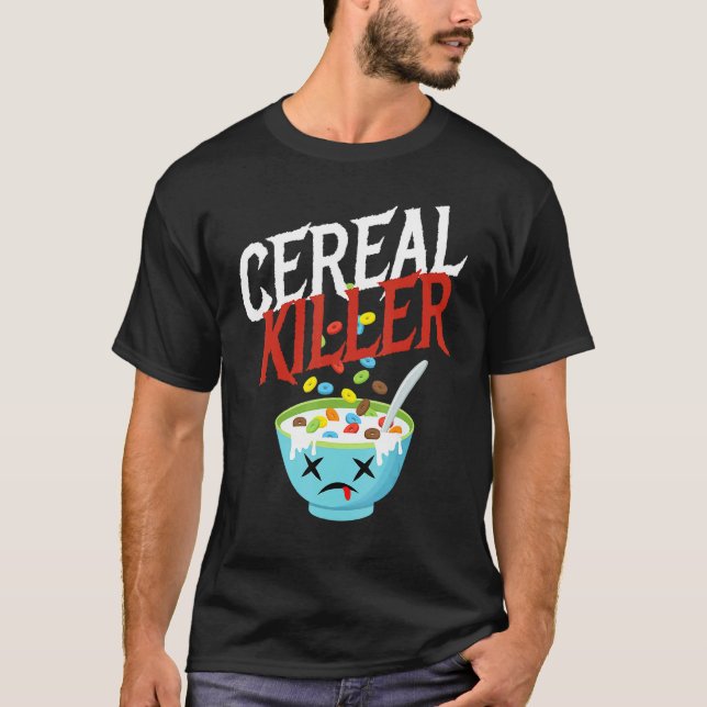 Camiseta Cereal Killer I Costume Breakfast Cereal Halloween (Anverso)