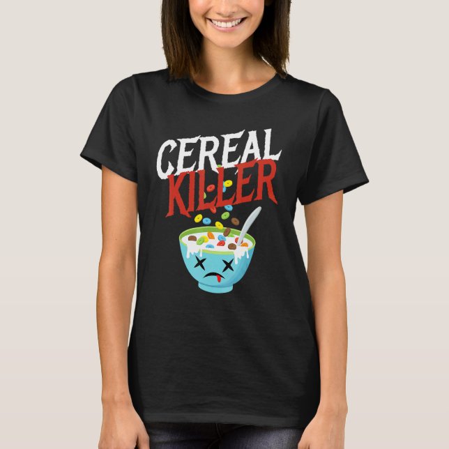 Camiseta Cereal Killer I Costume Breakfast Cereal Halloween (Anverso)