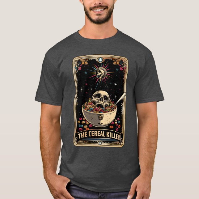 Camiseta Cereal Killerarot Card Horror Moviesrue Crimen fri (Anverso)