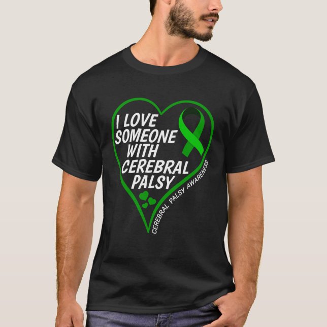 Camiseta Cerebral Palsy Awareness I Love Someone With Cereb (Anverso)