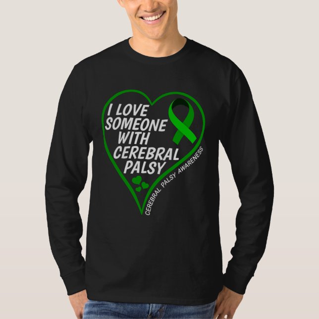 Camiseta Cerebral Palsy Awareness I Love Someone With Cereb (Anverso)