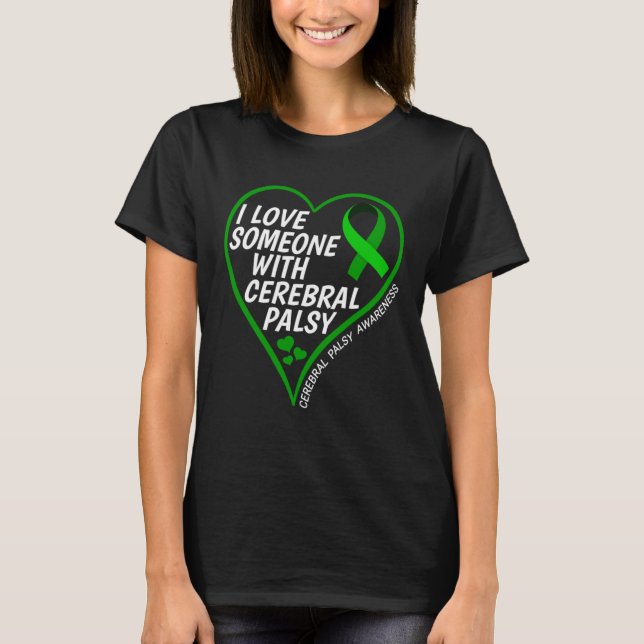 Camiseta Cerebral Palsy Awareness I Love Someone With Cereb (Anverso)