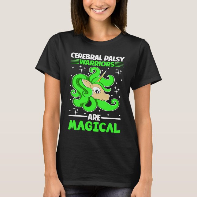 Camiseta Cerebral Palsy Warriors Are Magical Unicorn (Anverso)