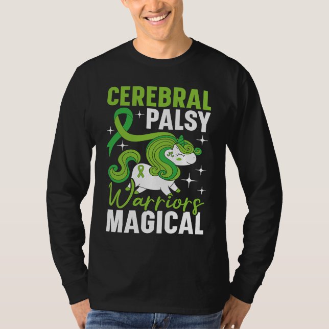 Camiseta Cerebral Palsy Warriors Are Magical Unicorn  CP (Anverso)
