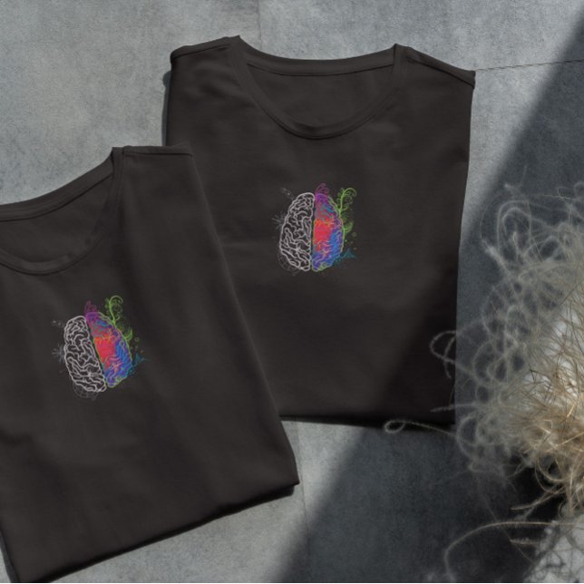 Camiseta Cerebro Artístico Y Lógico (Subido por el creador)
