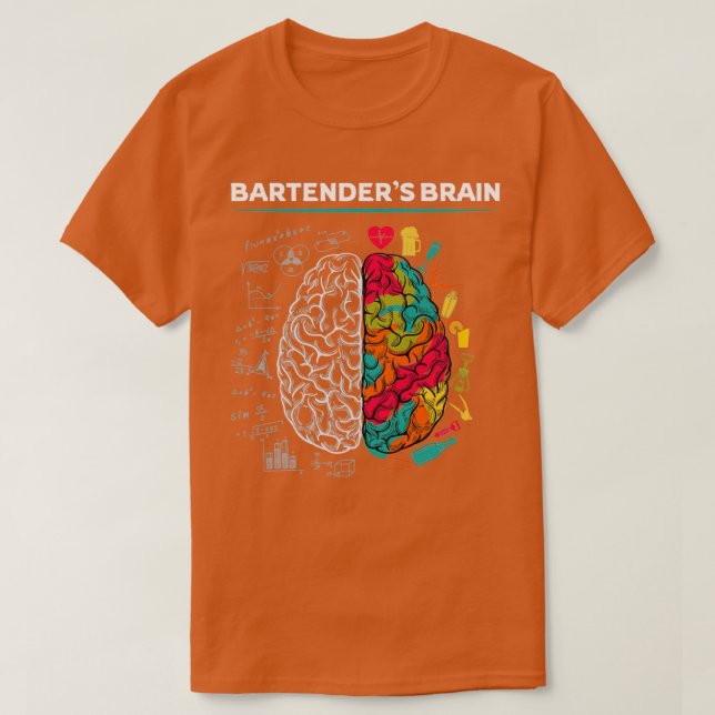 Camiseta Cerebro Bartenderx27 (Diseño del anverso)