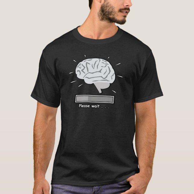 Camiseta Cerebro cargando - Divertido (Anverso)