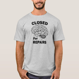 Camiseta Cerebro cerrado para reparaciones