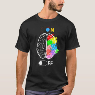 Camiseta Cerebro colorido neurológico neeurocientífico
