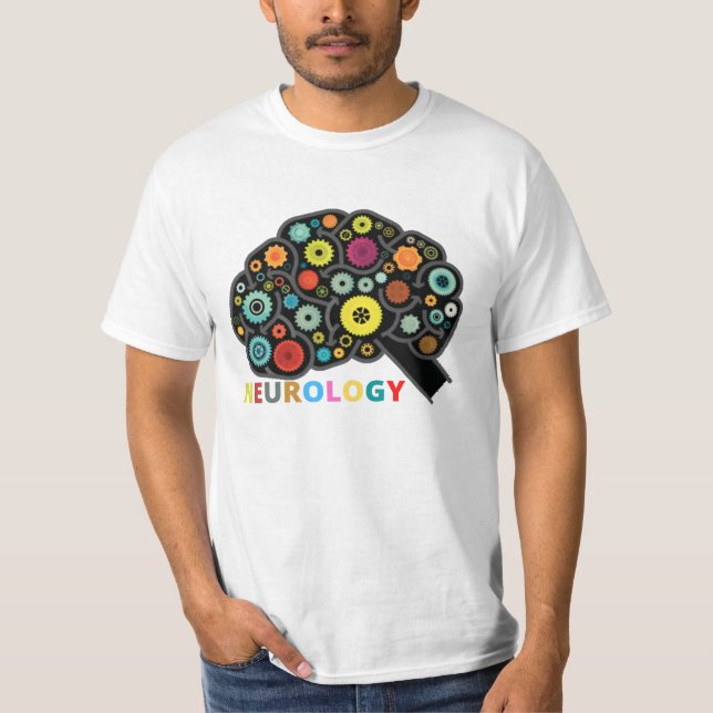 CAMISETA CEREBRO CON NEUROLOGÍA (Anverso)