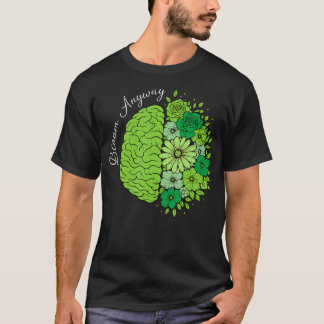 Camiseta Cerebro de Crecimiento de Salud Mental Florece de