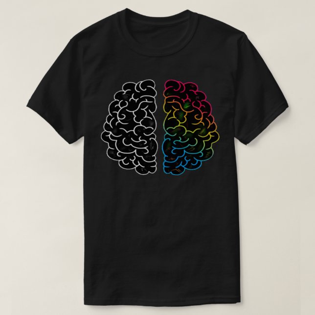 Camiseta Cerebro de neurociencia divertida (Diseño del anverso)