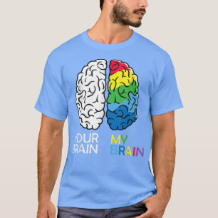 Camiseta cerebro de neurodiversidad para dislexia Autismo d