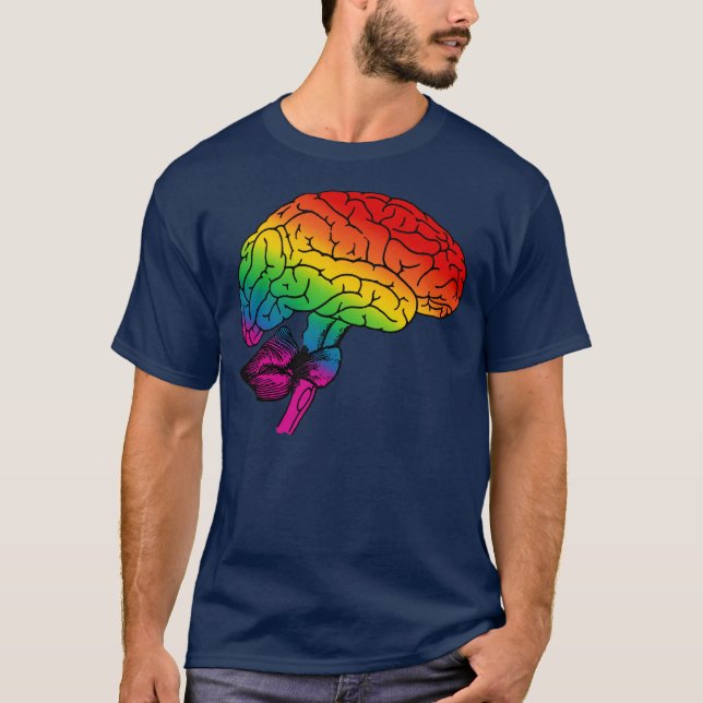 Camiseta Cerebro del arco iris (Anverso)