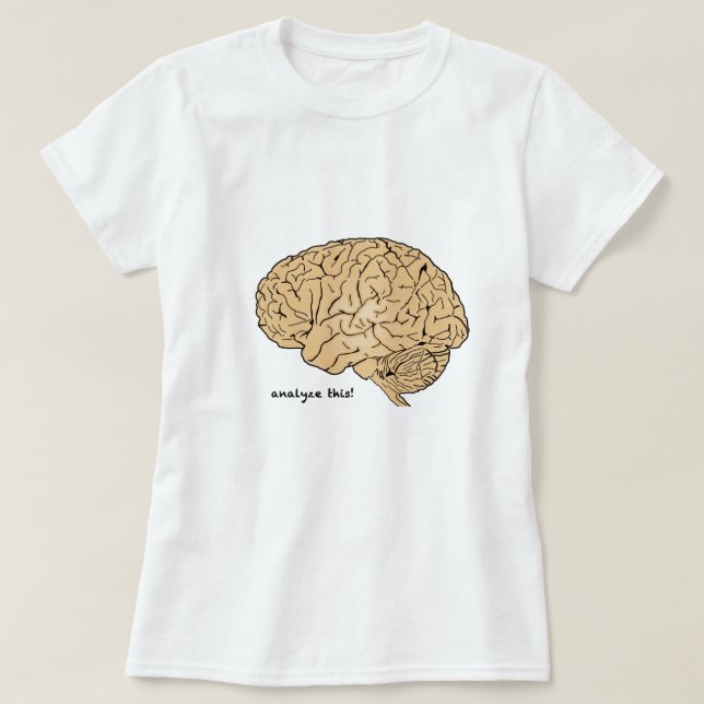Camiseta Cerebro Humano: ¡Analízalo! (Diseño del anverso)