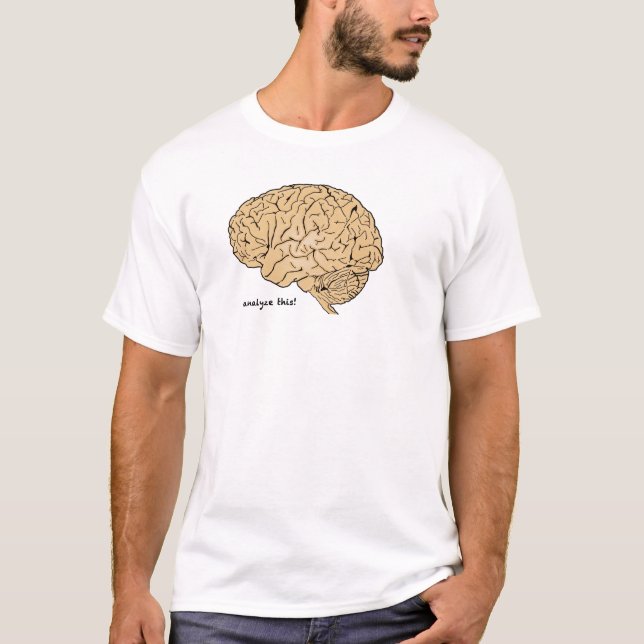 Camiseta Cerebro Humano: ¡Analízalo! (Anverso)