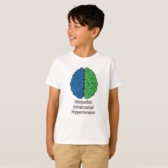 Camiseta Cerebro intracraneal idiopático de la hipertensión (Anverso completo)