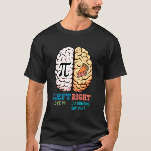 Camiseta Cerebro Izquierdo Amo pi Derecho ¿Alguien dijo pas