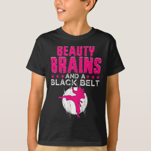 Camiseta Cerebros De Belleza De Camisas Karate Y Gracioso C