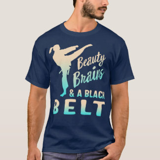 Camiseta Cerebros De Belleza Y Un Karate De Artes Marciales