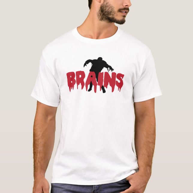 Camiseta Cerebros del zombi (Anverso)