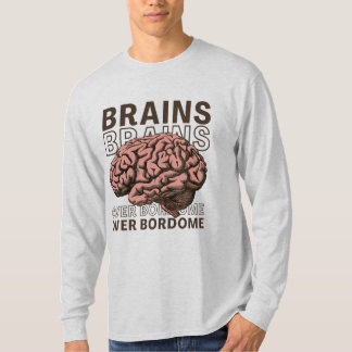 Camiseta Cerebros Sobre Aburrimiento