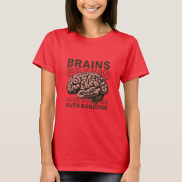 Camiseta Cerebros Sobre Aburrimiento