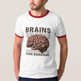Camiseta Cerebros Sobre Aburrimiento