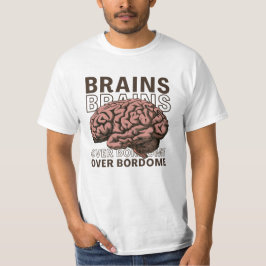 Camiseta Cerebros Sobre Aburrimiento